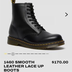 1460 SMOOTH LEATHER LACE UP BOOTS - Product Code: 11822006